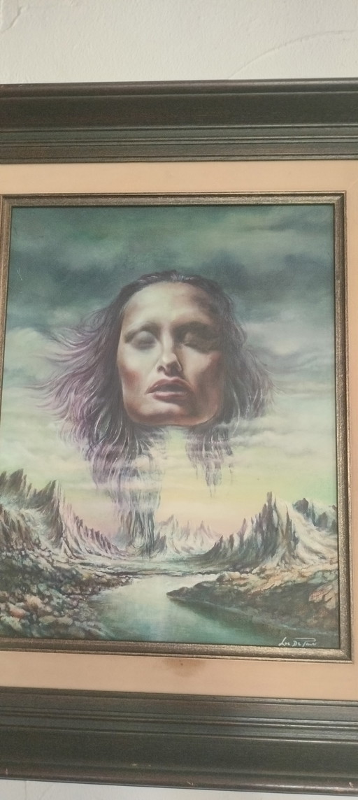 Painting: title The Call of Cassandra - artist Luc De Pauw