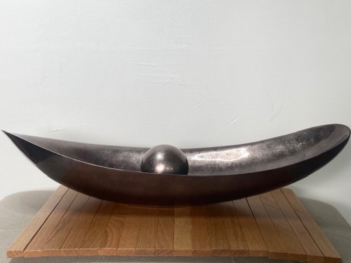 DV D'sign Arca Bowl (61cm) + Deco Ball – Warm Silver Taupe