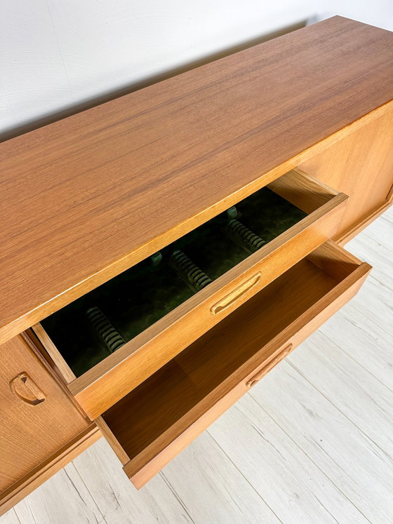 Image 1 of 1960s Vintage Minimalistic Teak Sideboard by Bartels