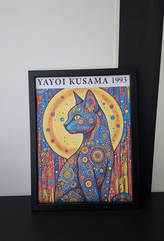 Yayoi Kusama Stampa Originale Incorniciata – Stampe artistiche, Glass, Paper (photo 2 of 5)
