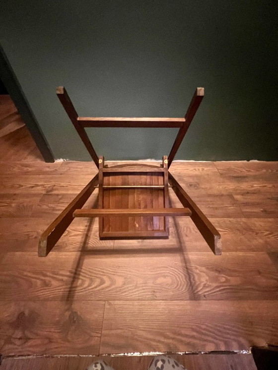 Image 1 of Set von 2 original italienischen Vintage Klappstühlen aus Massivholz 