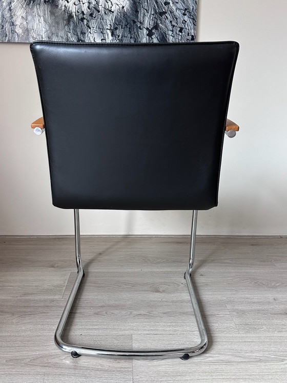 4x Leolux Freyr chaises de salle à manger design – Cuir (photo 5 of 12)