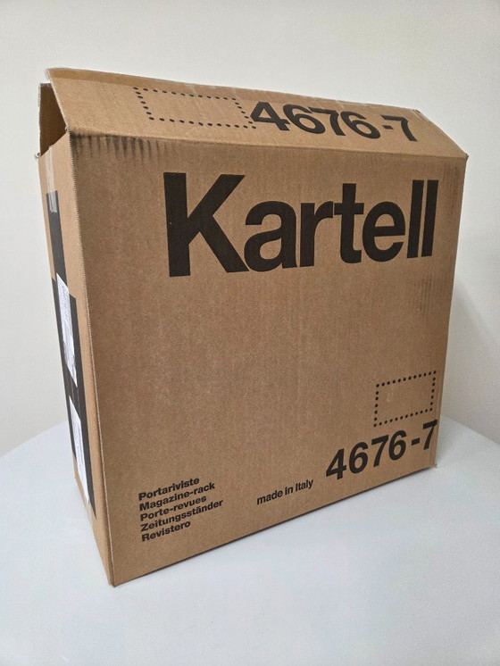 Image 1 of Kartell Zeitschriftenhalter 4676 Orange Rot von Giotto Stoppino
