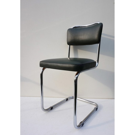 Dutch Tubular Cantilever Office Chair - 1930s