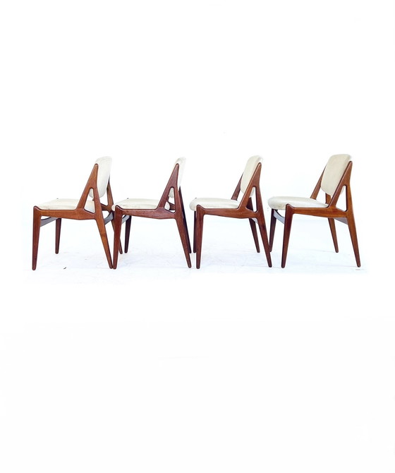 Image 1 of 4x Chaise de salle à manger 'Ella', Arne Vodder, VAMO Sonderborg '60