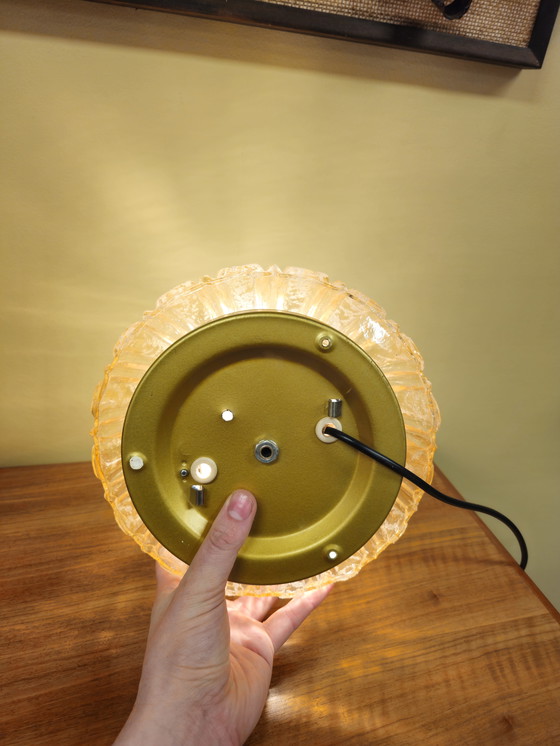 Image 1 of Vintage Glazen Plafonnière Plafondlamp Wandlamp Lamp