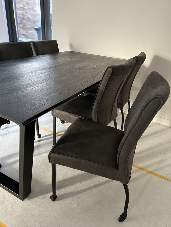 Image 1 of Mesa de comedor de diseño negra 1,90 x 1,00 mtr