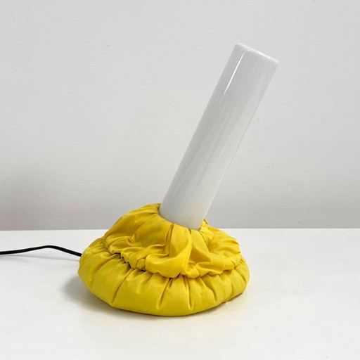 Gelbe Cloche-Tischlampe von De Pas, Durbino & Lomazzi für Sirrah, 1980er Jahre