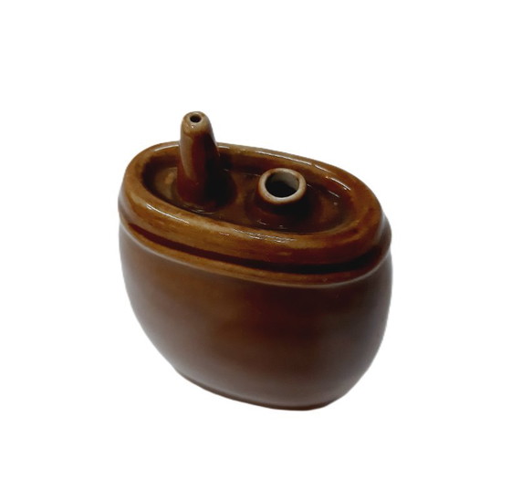 Image 1 of Flacon en céramique émaillée vintage