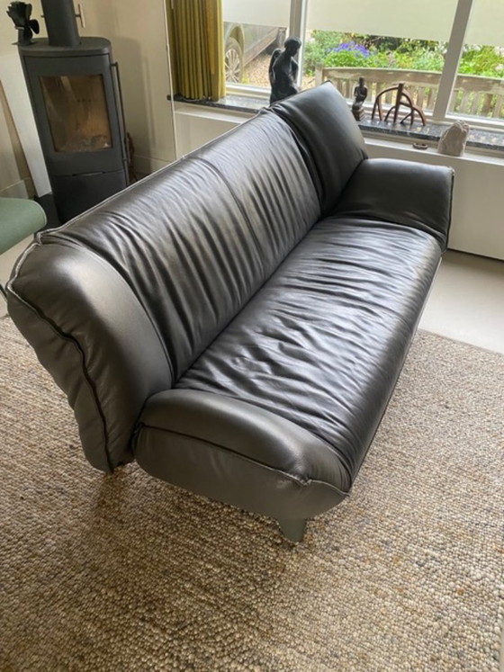Leolux Tango, 2.5-seater sofa, leather, 2 seaters, Metal, Grey (photo 2 of 5)