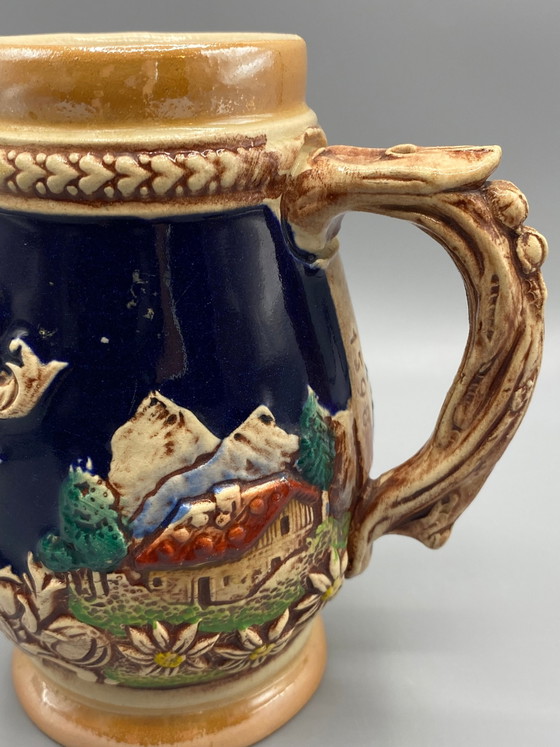 Aardewerken bierpul - Kasteel Neuschwanstein - Gemaakt in Duitsland – Servies (photo 3 of 6)