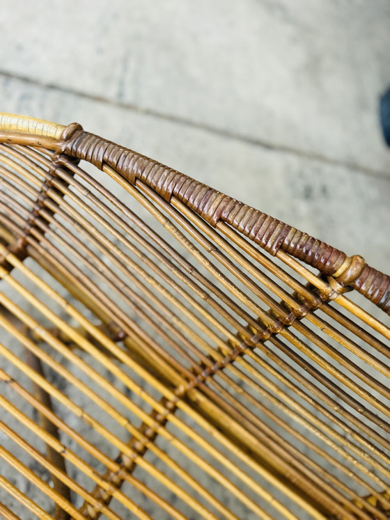 Lettino/lounge in rattan stile vintage anni '50 – Rohé Noordwolde, Letti da giorno (photo 8 of 8)