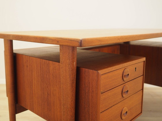 Image 1 of Scrivania in teak, design danese, anni '70, designer: Kai Kristiansen