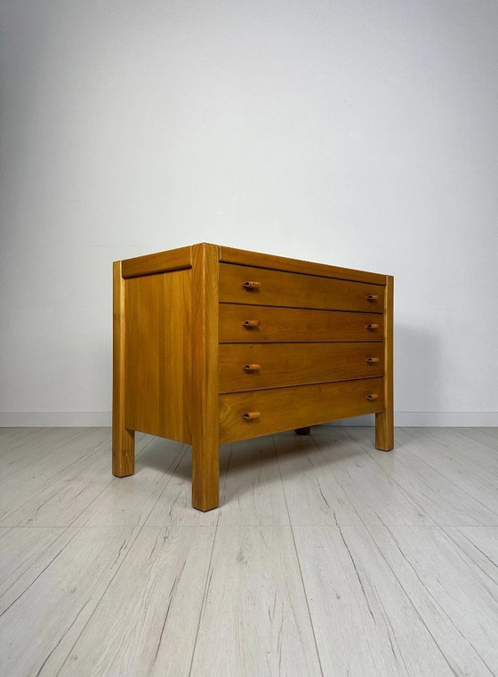 Image 1 of Vintage ladekast van iepenhout van Maison Regain, Franse mid-century modern stijl, jaren 60.