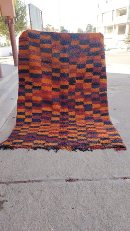 Handgeknoopt Berber kleed wol 158x190cm