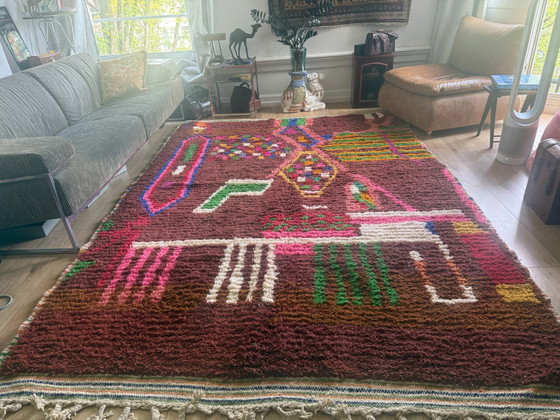 Moroccan wool rug with abstract composition – 308 × 211 cm – Baba Boho, Rugs & carpets (photo 3 of 11)