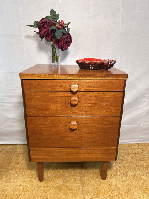 Mid-Century Retro Vintage Teak Small Cabinet by Stag – 1970 Versatile | Compact | Classic British Design