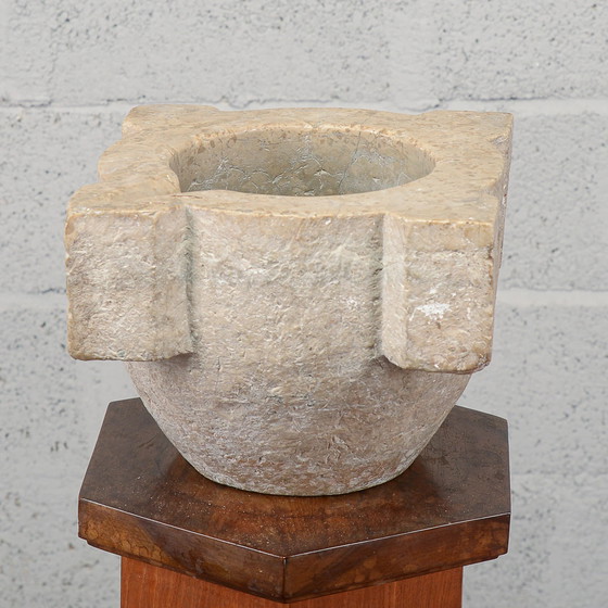 Früher italienischer Steinmörser aus dem 19. Jahrhundert – Küchenzubehör, Italian Design (photo 5 of 12)