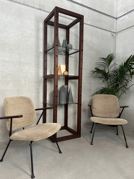 2x vintage armchairs - Gijs van der Sluis - 1960's