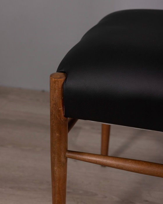 Image 1 of ENSEMBLE DE 4 CHAISES VINTAGE EN BOIS DE TECK DES ANNÉES 1960, DESIGN ITALIEN