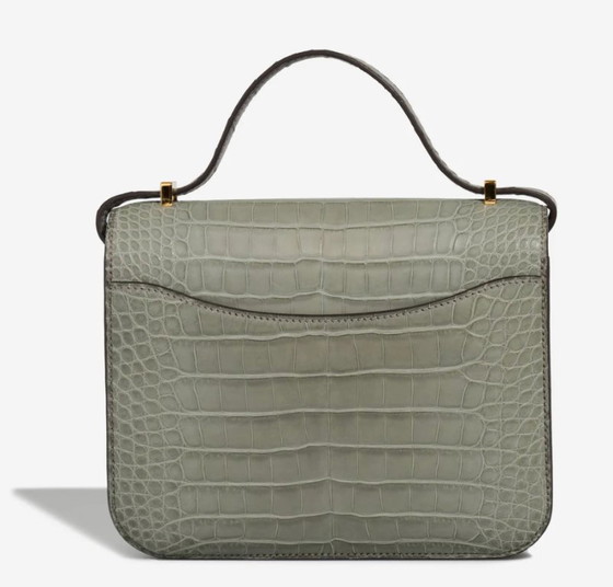 Image 1 of Borsa HERMES Constance en Cuirs exotiques Gris - 103228