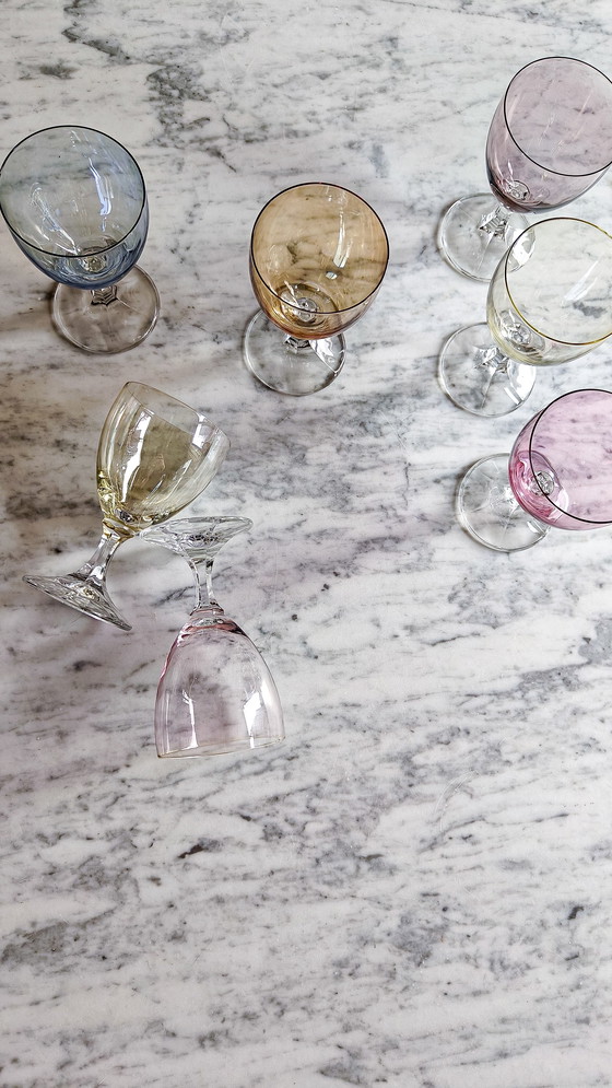 Image 1 of 7x schott swiesel multicoulour wine glaze