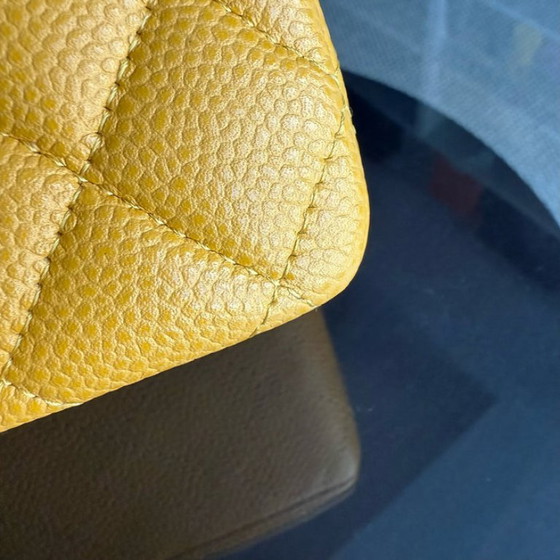 Image 1 of Chanel Classic Flap Medium - Caviar Quilted Grained Calfskin Mosterdgouden hardware Serie 25