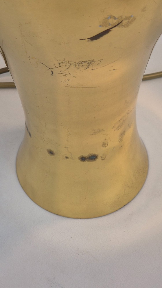 Image 1 of Set pesante di lampade da tavolo in ottone vintage