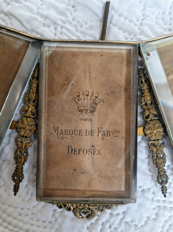 Triple Roolf Paris Photo Frame – Louis XVI Style – Circa 1900 – Other (photo 3 of 5)