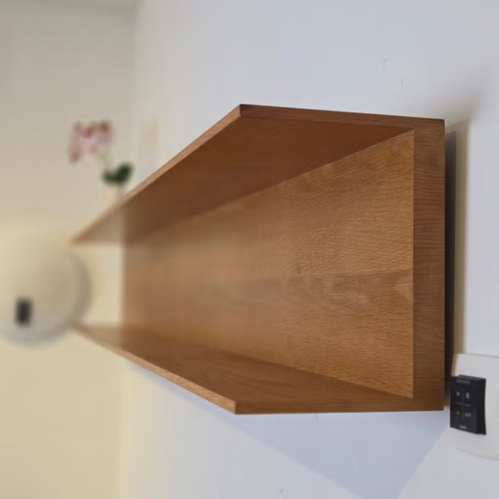 200cm! Walter Wirz, Wilhelm Renz vintage floating wall shelf – Shelving unit, Wood (photo 4 of 10)