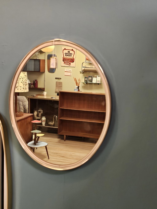 Miroir ovale vintage, miroir mural, WC