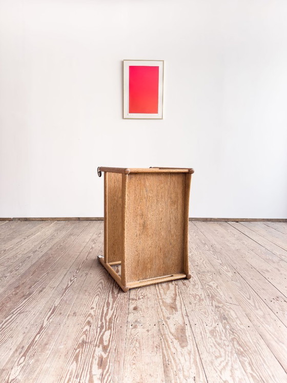 Image 1 of Scandinavian Oak Bar Trolley by Hans Wegner for Andreas Tuck, Mid Century