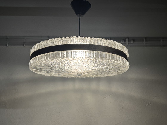 Image 1 of 1960s Plastic Pendant Lamp with Retro Design