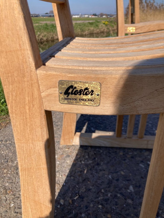 Image 1 of 4 sillas de jardín clásicas de teca Gloster