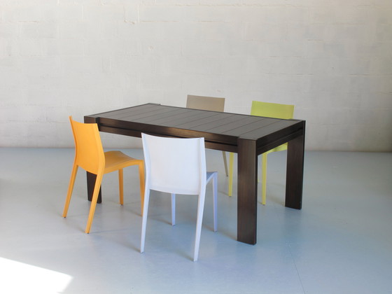 Image 1 of Scrivania o tavolo da pranzo in legno massello di Iroko, edizione Regain