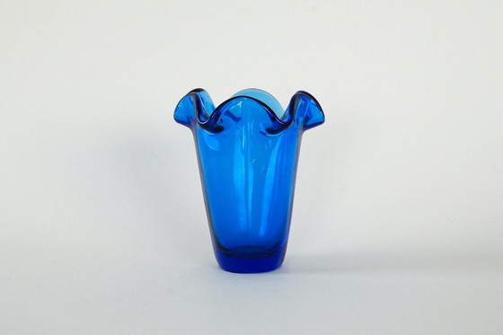 Image 1 of Cobalt glass vase, Danish design, 1970s, made in Denmark