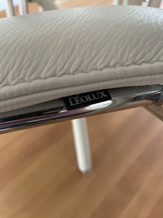 4x Leolux Cimaronne – Sillas de comedor, Leather, Metal (photo 4 of 5)