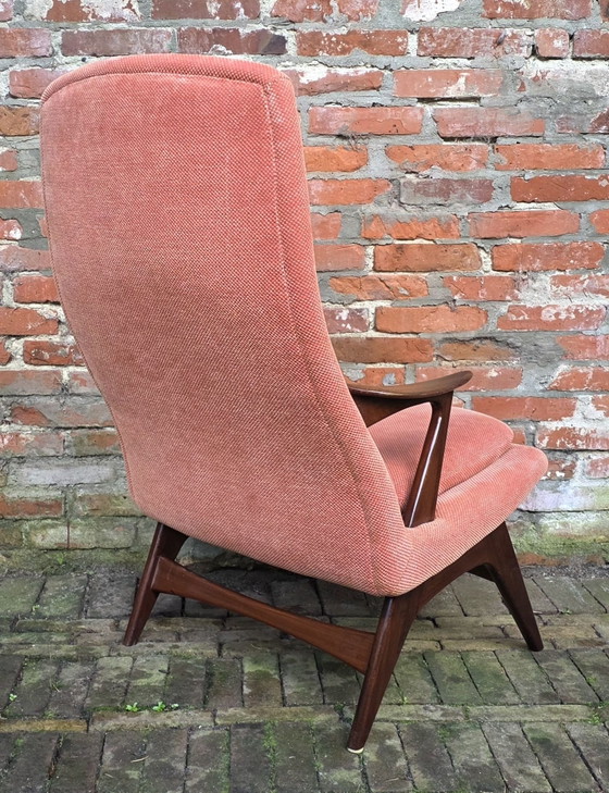 Poltrona di design vintage Karl Edvard Korseth, LK Hjelle, Poltrone, Legno, Altro, Marrone (foto 3 di 13)