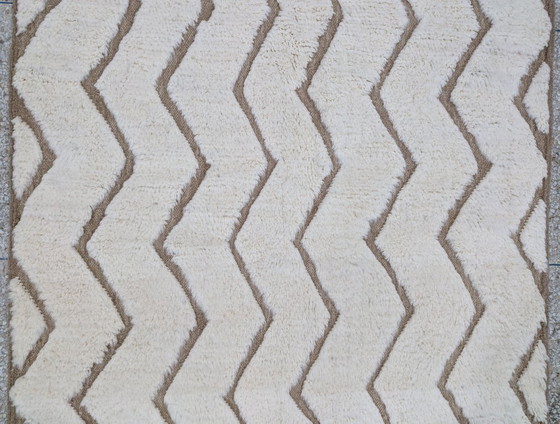 Image 1 of Berberteppich – 259 cm x 160 cm – weiße Wolle