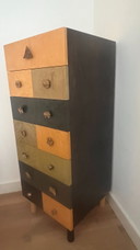 Unique designer cabinet by Alik Cavaliere, rare art object