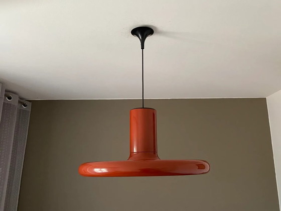 Set of 2 Pendolita Pendant lamps by Lita, XXL version. 1970. 60cm. – Metal (photo 5 of 7)