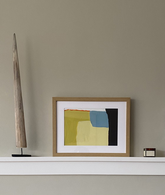 Image 1 of Framed abstract painting 40 x 30 cm