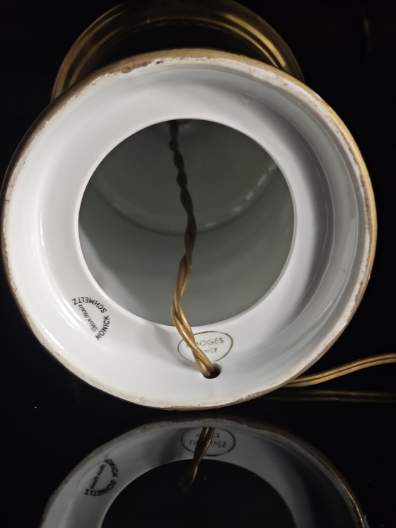 Image 1 of Base de lámpara Monick Schmeltz, Limoges Francia 