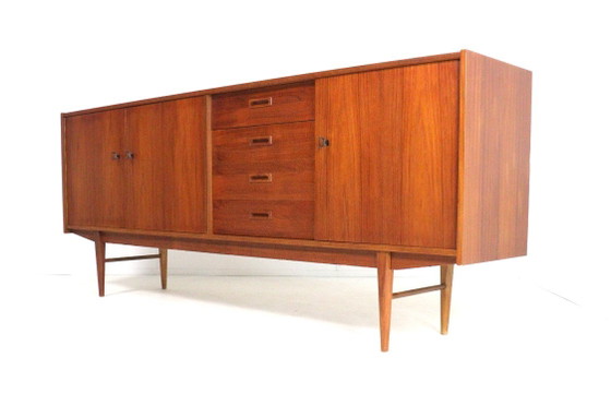 Buffet vintage en teck | 208 cm restauré – Buffet bas, Wood (photo 14 of 15)
