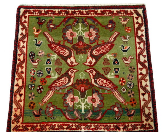 Image 1 of Tappeto nomade Shiraz annodato a mano - 60 x 60 cm