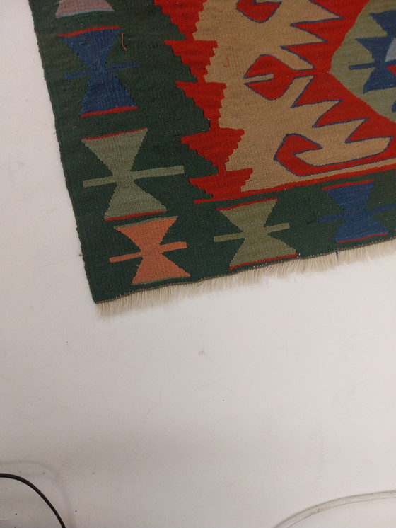 Image 1 of 1 x Kelim vloerkleed uit Turkije 1970's 165cm x 110cm