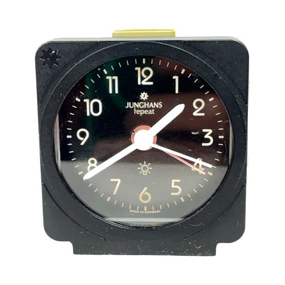 Image 1 of Junghans Repeat vintage alarm clock Germany modernist design collector's item 1970s