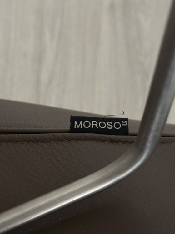 1 sedia Moroso Fjord in pelle – Sedie e poltrone, Leather, Metal (photo 3 of 5)