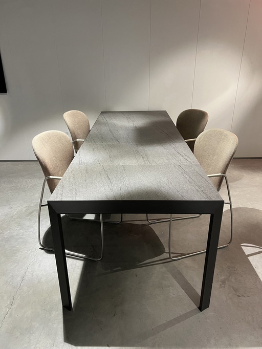 Mesa de comedor Bontempi Lava - extensible de 162x90 cm