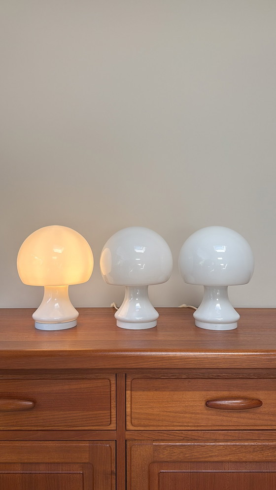 Image 1 of Lampes vintage en verre Spage Age Mushroom